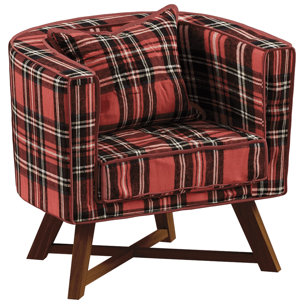 Gervasoni – Armchair Gray 3D Model