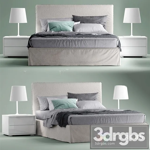 Gervasoni Ghost Bed 3D Model Download