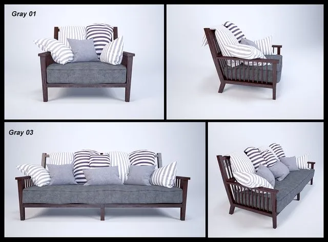 Gervasoni Gray Gray 01 03 3D Model