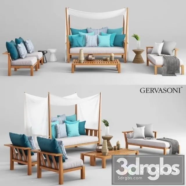 Gervasoni Inout Set 3D Model Download
