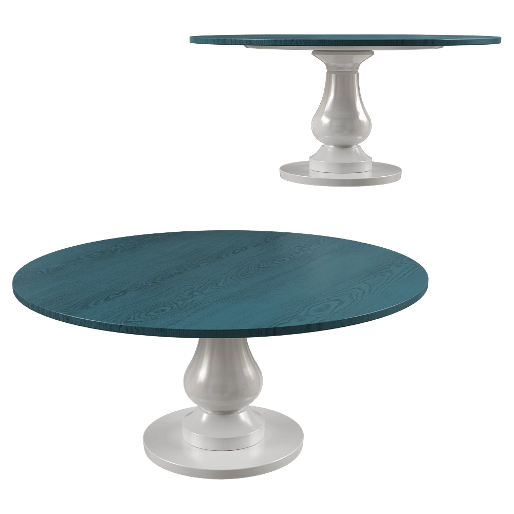 Gervasoni – Round dining table Gray 3D Model