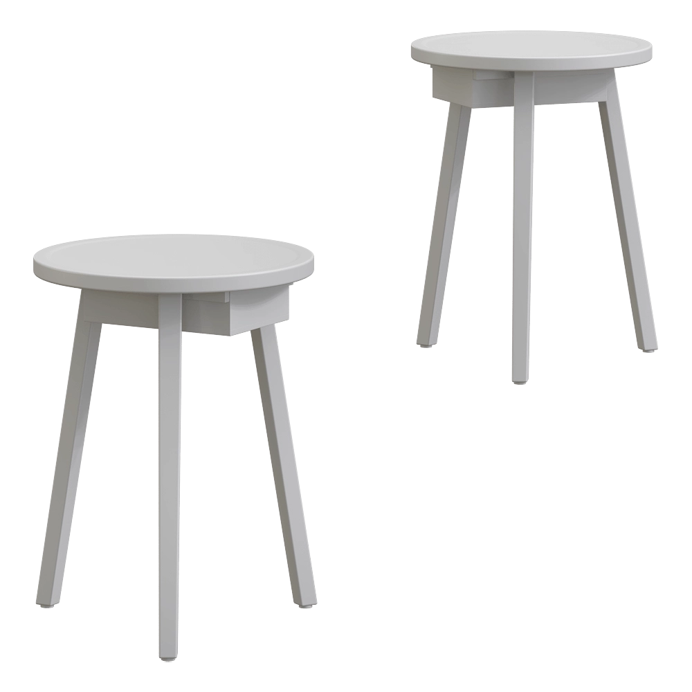 Gervasoni – Side table Gray 3D Model