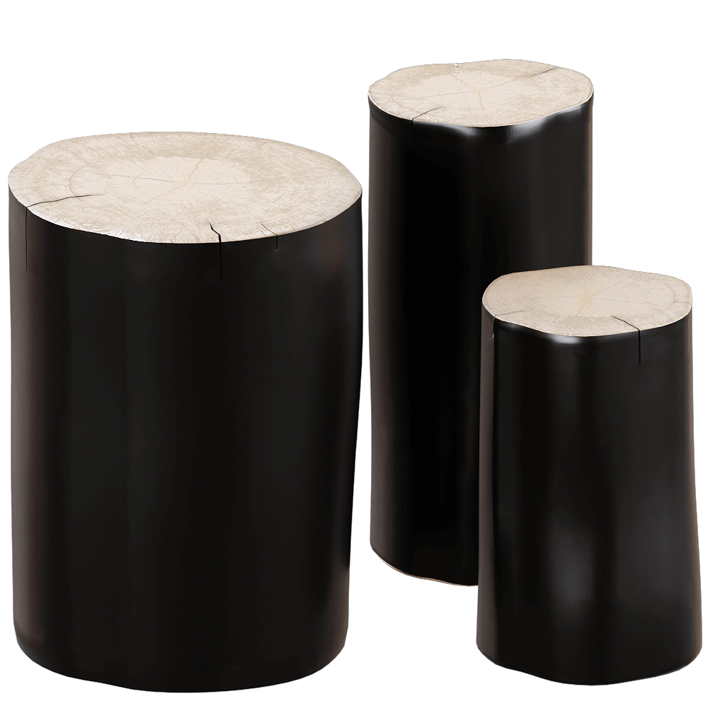 Gervasoni – Side table Log 3D Model Gervasoni – Side table Log 3D Model