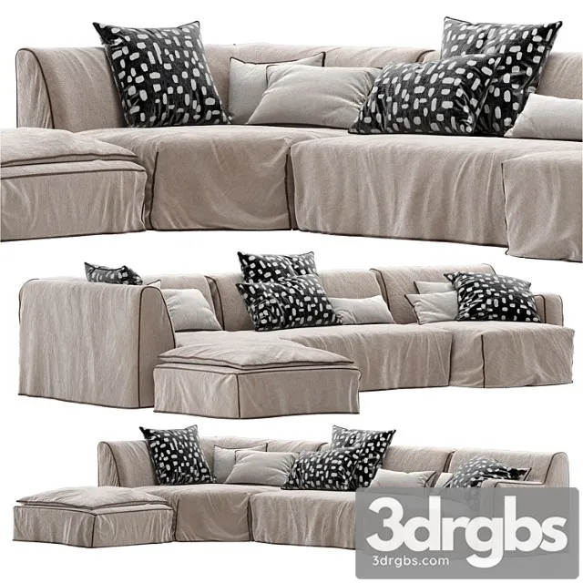 Gervasoni sofa more 2 3D Model Download Gervasoni sofa more 2 3D Model Download