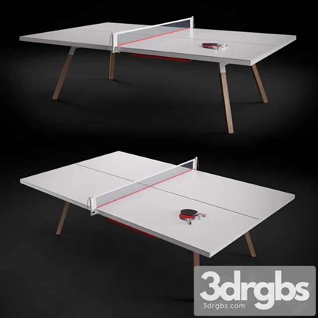 Gessato ping pong table 3D Model Download