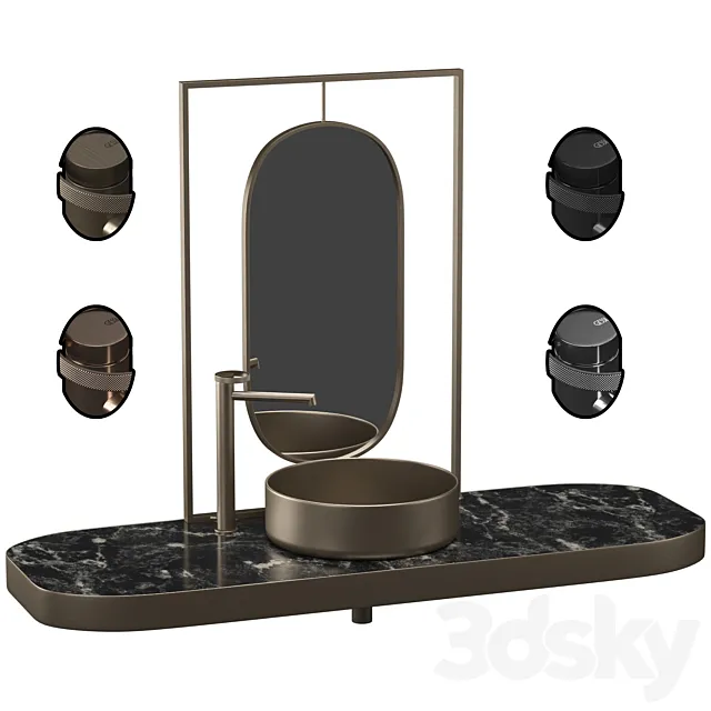 Gessi Anello Furniture 3D Model Gessi Anello Furniture 3D Model