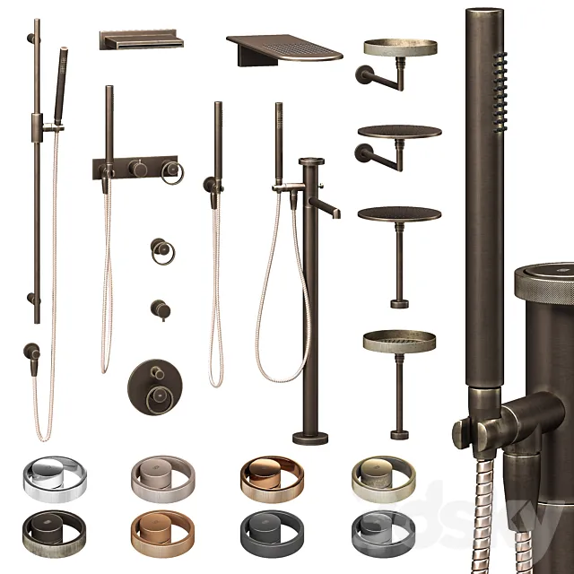 Gessi Anello Mixers Part 2 3DModel