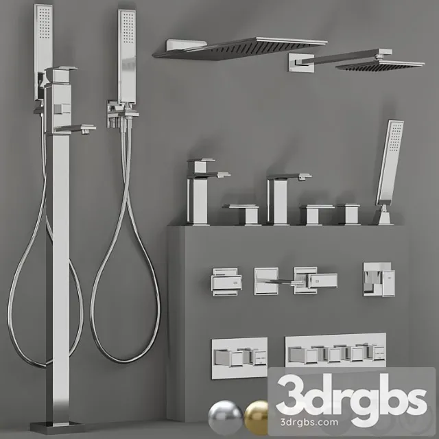 Gessi Fascino Bathroom Set 3D Model Download