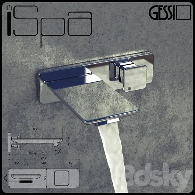 GESSI ISPA Waterfall 3D Model