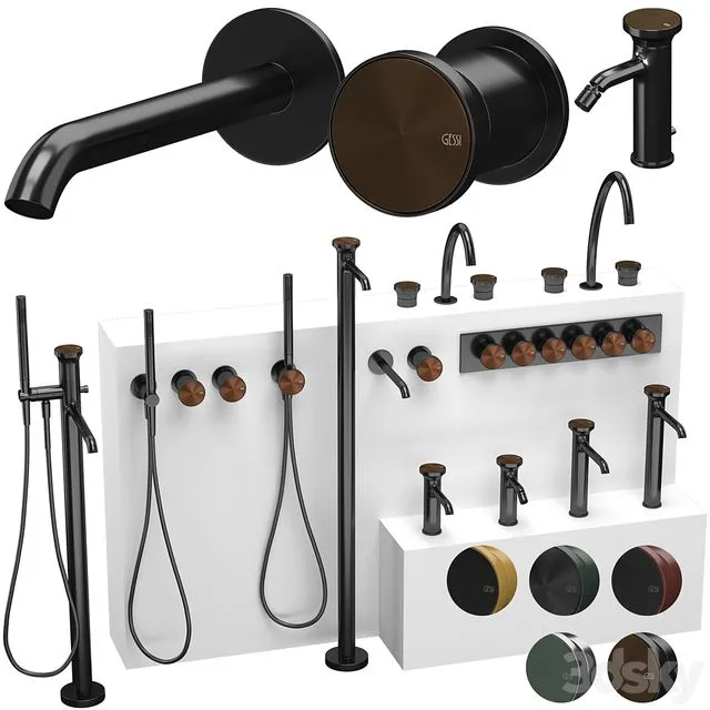 Gessi Origini Faucet Part 1 3D Model Gessi Origini Faucet Part 1 3D Model