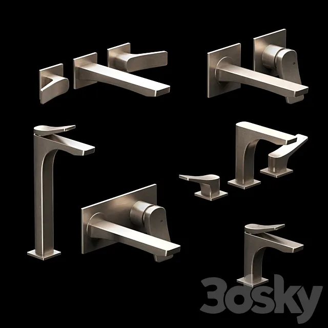Gessi Rilievo faucets for sinks and washbasins 3DModel