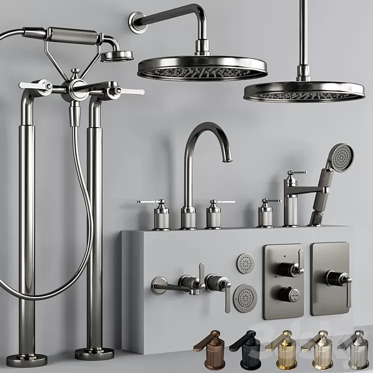 GESSI_VENTI_20_Bathroom_faucet_set_2 3D Model