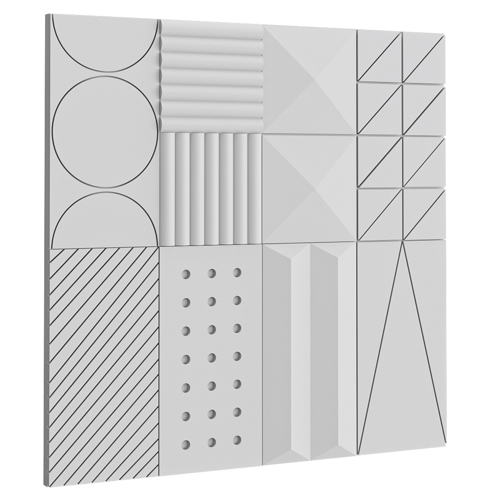 Gesso 3D – Wall panel Domino 2 3D Model