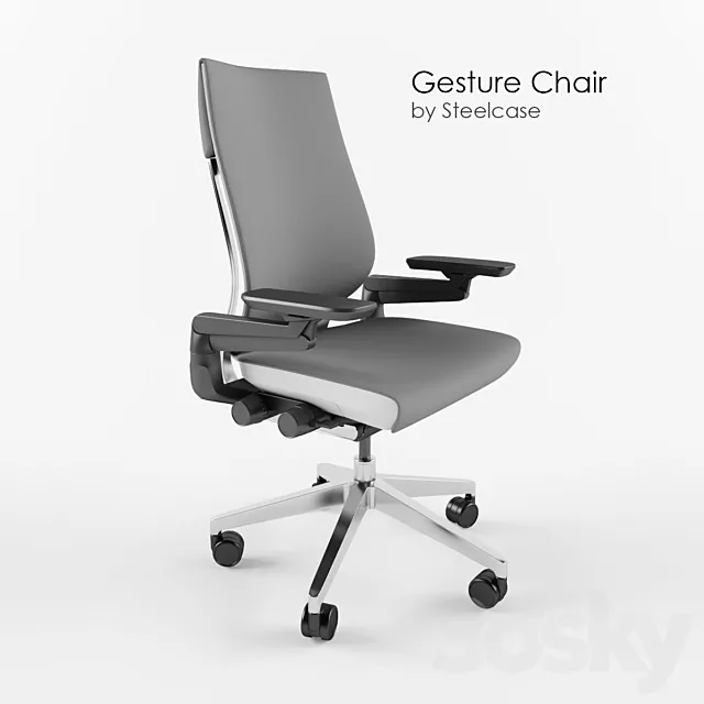 Gesture Office Chair 3D Model Gesture Office Chair 3D Model
