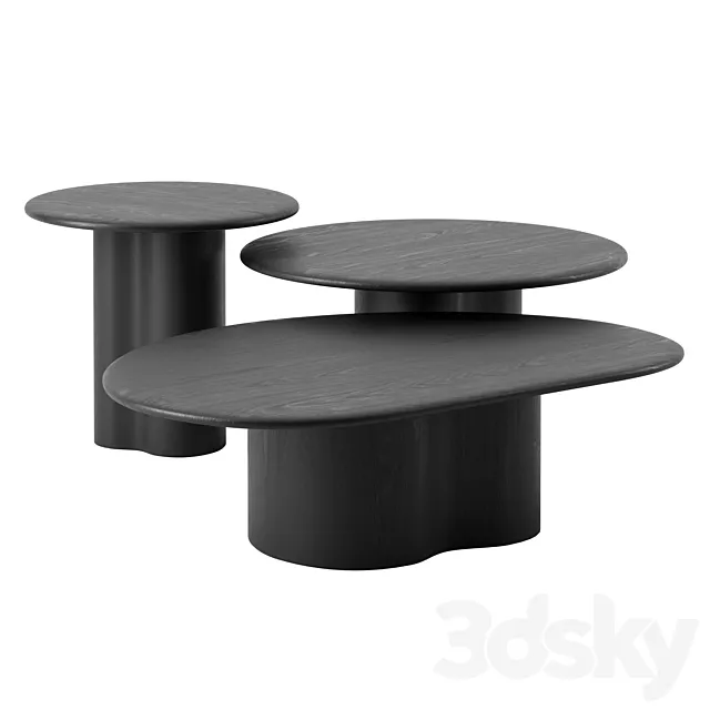 GHIA Coffee tables by Arper 3D Model GHIA Coffee tables by Arper 3D Model