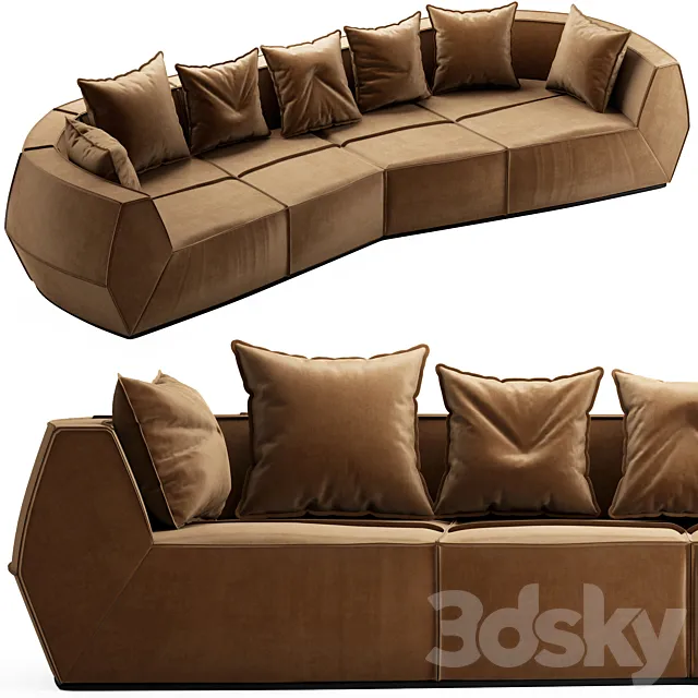 GHIDINI 1961 Infinito Sofa 3DModel GHIDINI 1961 Infinito Sofa 3DModel