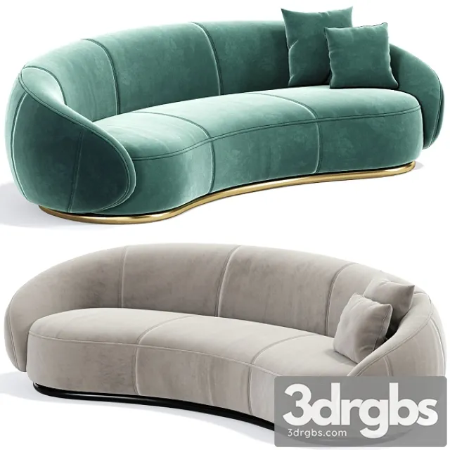 Ghidini Long Curved Sofa 3D Model Download Ghidini Long Curved Sofa 3D Model Download