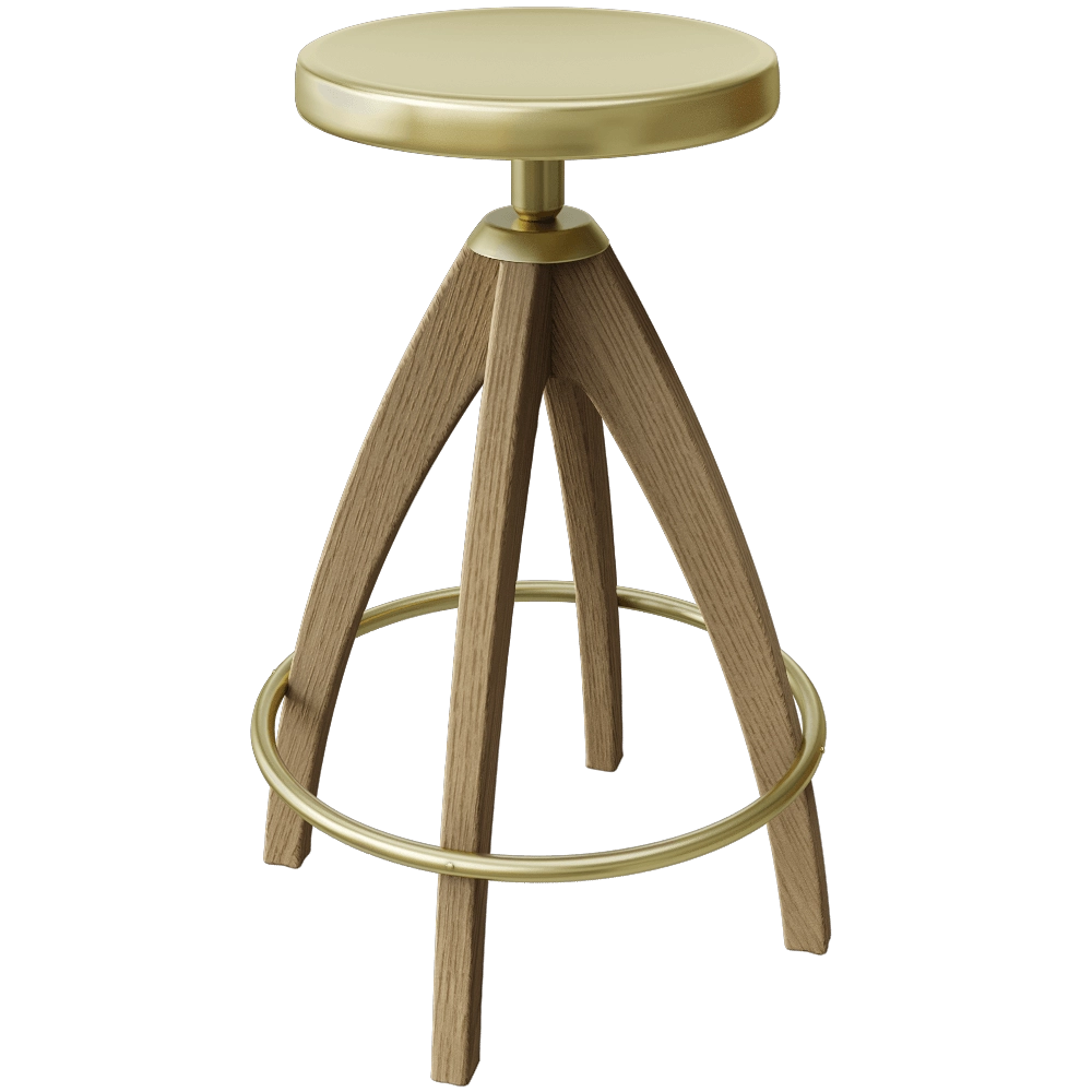 GHIDINI1961 – Bar stool Leporello Senior 3D Model GHIDINI1961 – Bar stool Leporello Senior 3D Model
