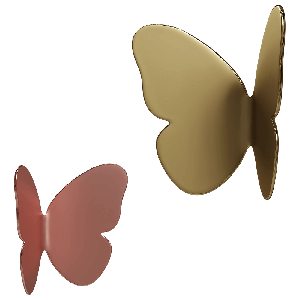 GHIDINI1961 – Coat hanger Single Butterfly 3D Model