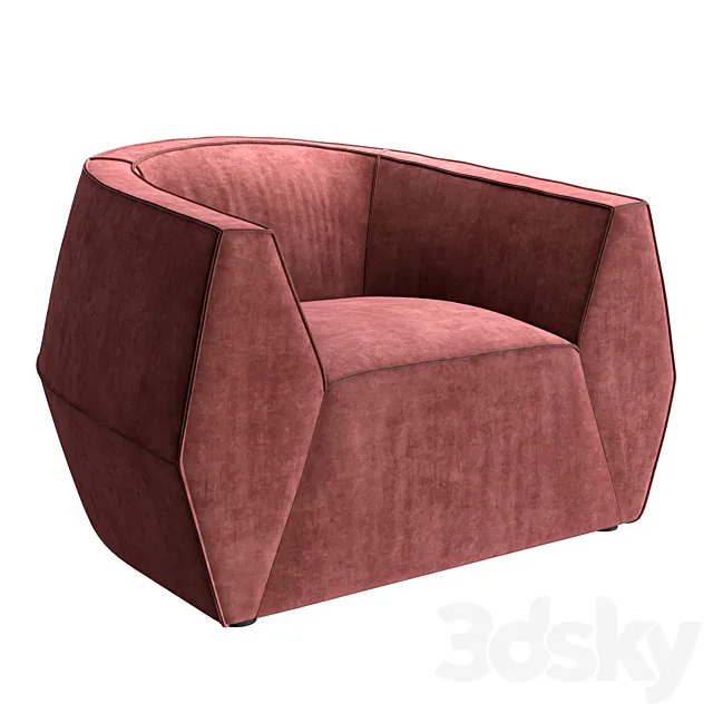 Ghidini1961 Infinito Armchair 3DModel Ghidini1961 Infinito Armchair 3DModel