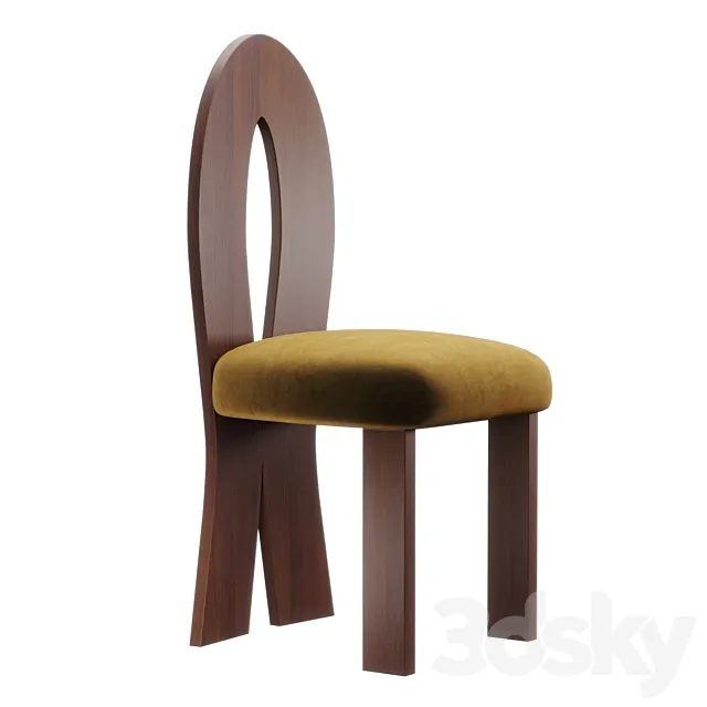 Giancarlo Valle – Fin chair 3D Model Giancarlo Valle – Fin chair 3D Model