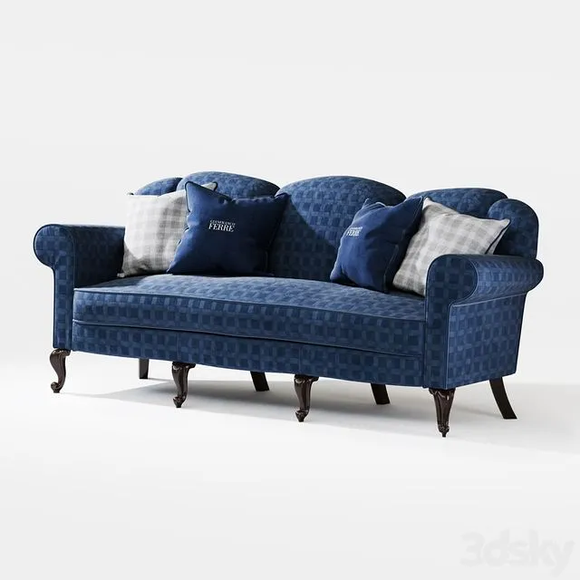 Gianfranco Ferre Benny sofa 3D Model