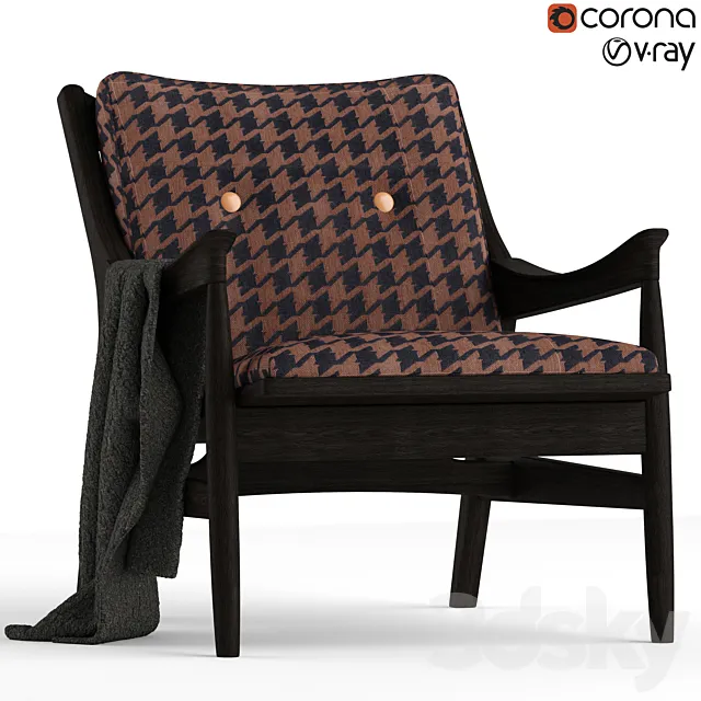 Gianfranco Ferre Franklin armchair 3D Model