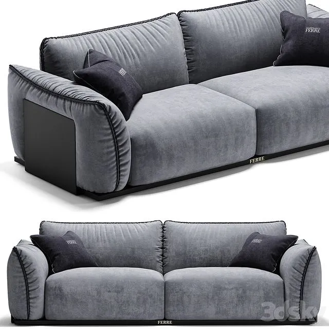 Gianfranco ferre home clapton sofa 3D Model