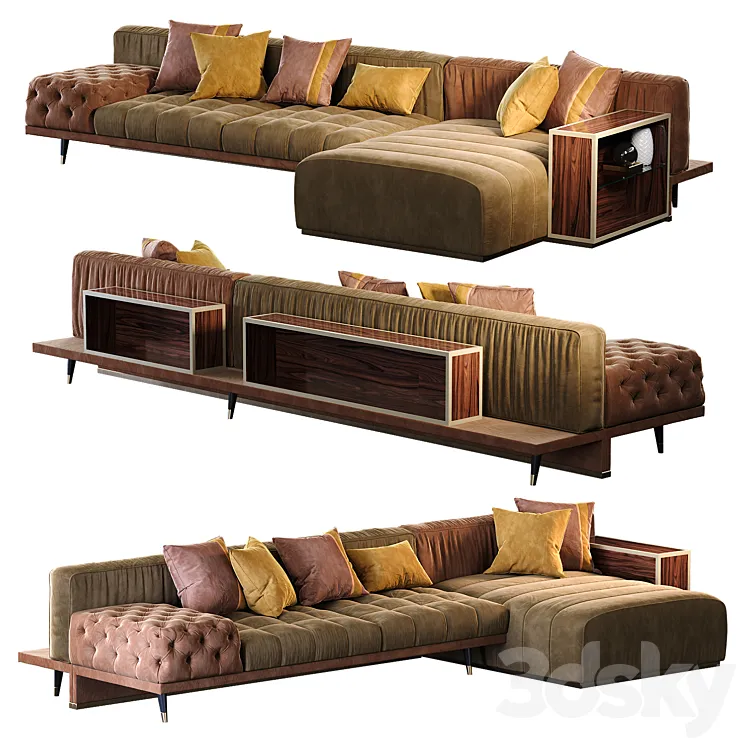 Gianfranco Highlander Sofa 3D Model Free Download