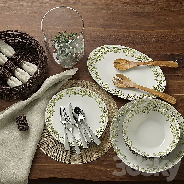 Gianna_Serving_Set 3DModel