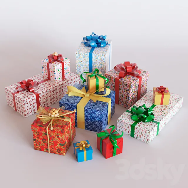 Gifts 3D Model Gifts 3D Model