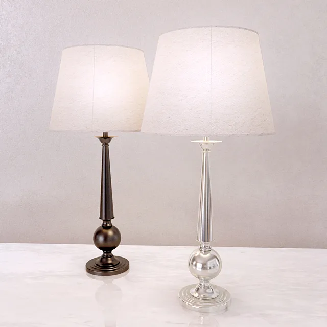 GILLIAN CANDLESTICK BEDSIDE LAMP 3DModel