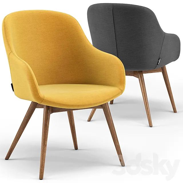 Gilly dining chair 3D Model Gilly dining chair 3D Model