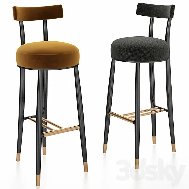GILMORE BAR STOOL 3D Model GILMORE BAR STOOL 3D Model