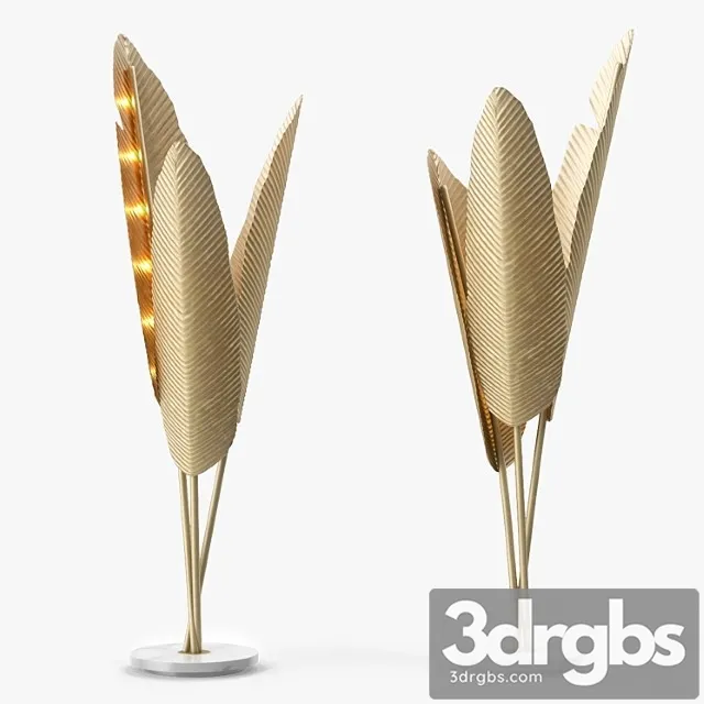 Ginger and jagger bananas floor lamp 3D Model Download