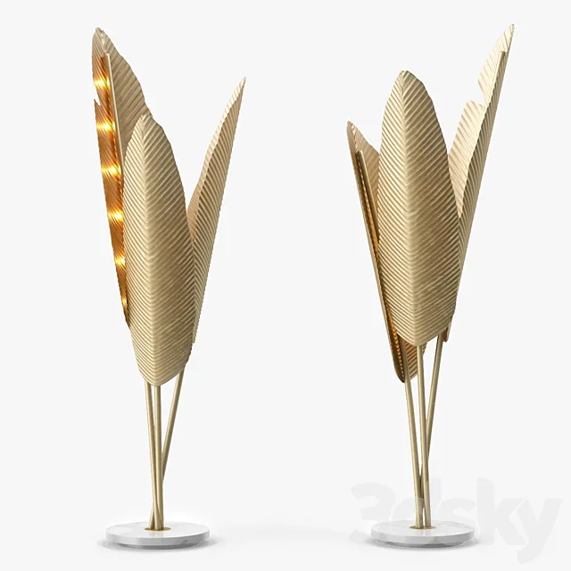 Ginger and Jagger Bananas Floor Lamp 3D Model Ginger and Jagger Bananas Floor Lamp 3D Model