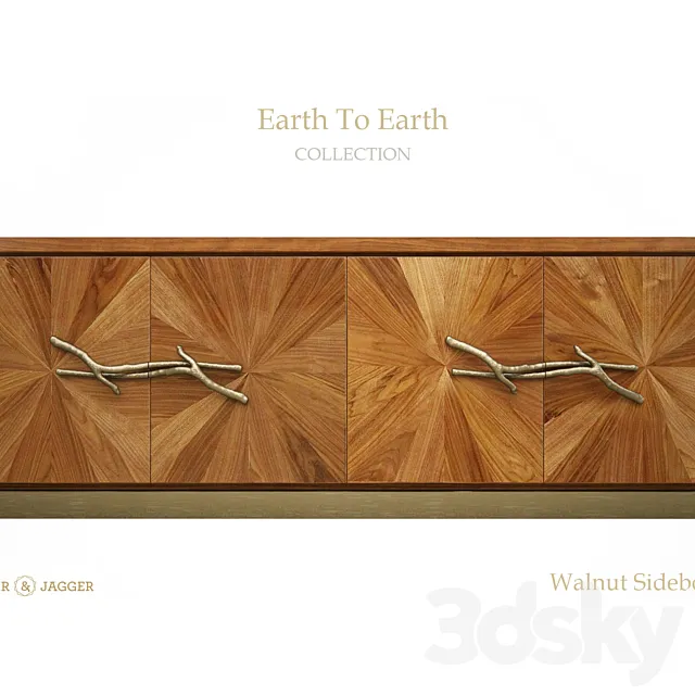 Ginger & Jagger Earth To Earth dresser and closet 3DModel Ginger & Jagger Earth To Earth dresser and closet 3DModel