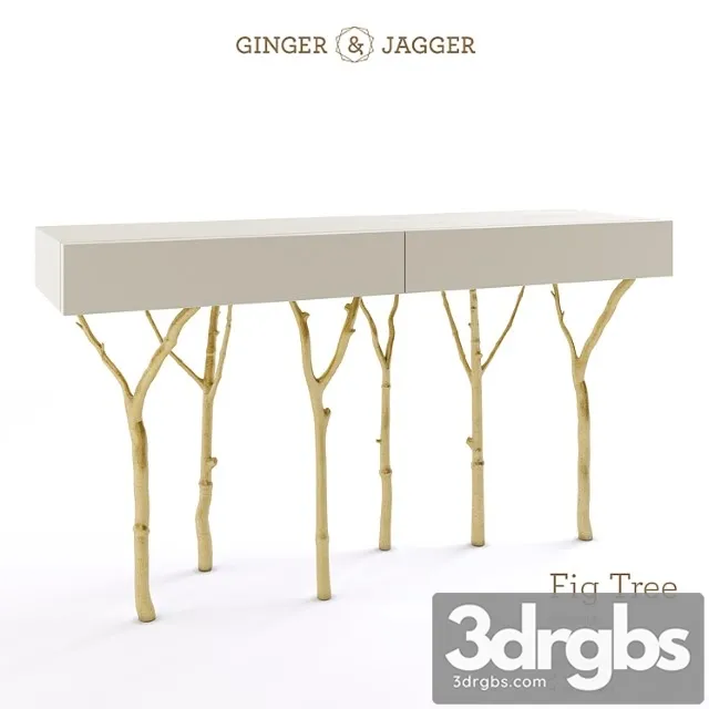 Ginger & jagger fig tree console 2 3D Model Download Ginger & jagger fig tree console 2 3D Model Download