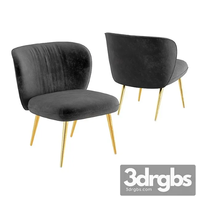 Ginger slipper chair 2 3D Model Download Ginger slipper chair 2 3D Model Download