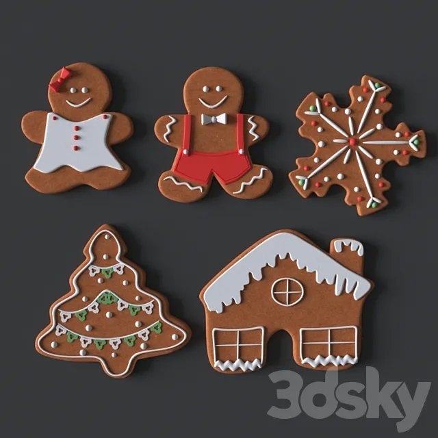 Gingerbread 3D Model