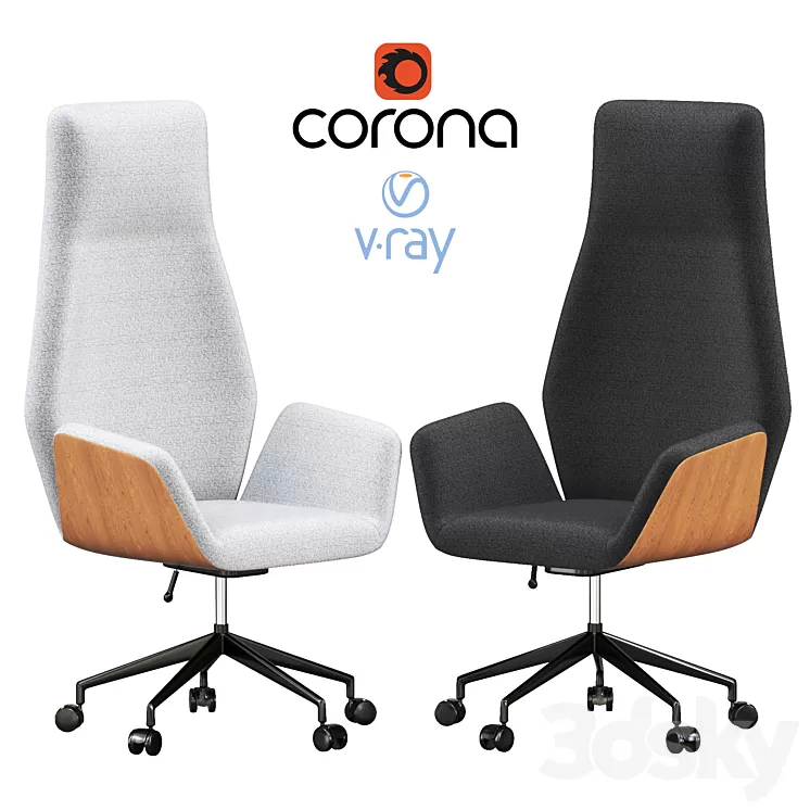 Ginkgo Conference chair 3D Model Free Download