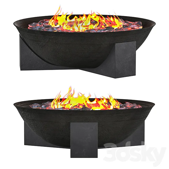 Gio Outdoor Fire Pit 3D Model