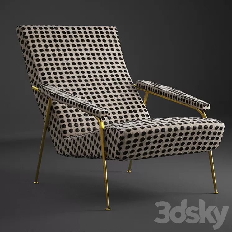 Gio Ponti Armchair 3D Model Gio Ponti Armchair 3D Model