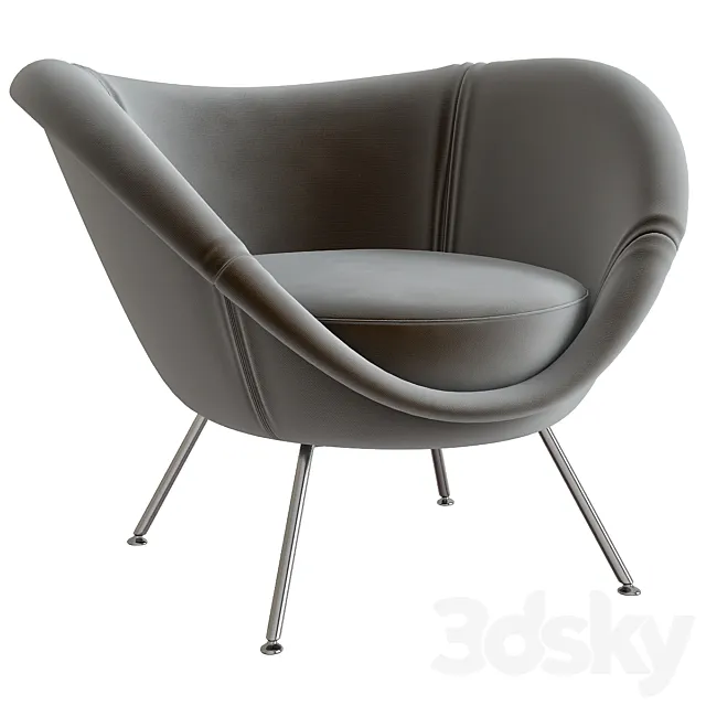 Gio ponti armchairs 3DModel