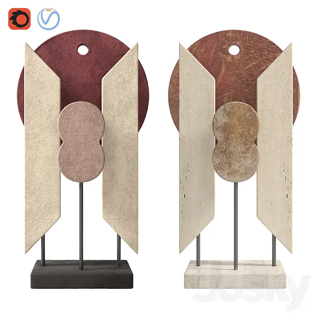 Giobagnara Tabou Sculpture # 2 3D Model Giobagnara Tabou Sculpture # 2 3D Model