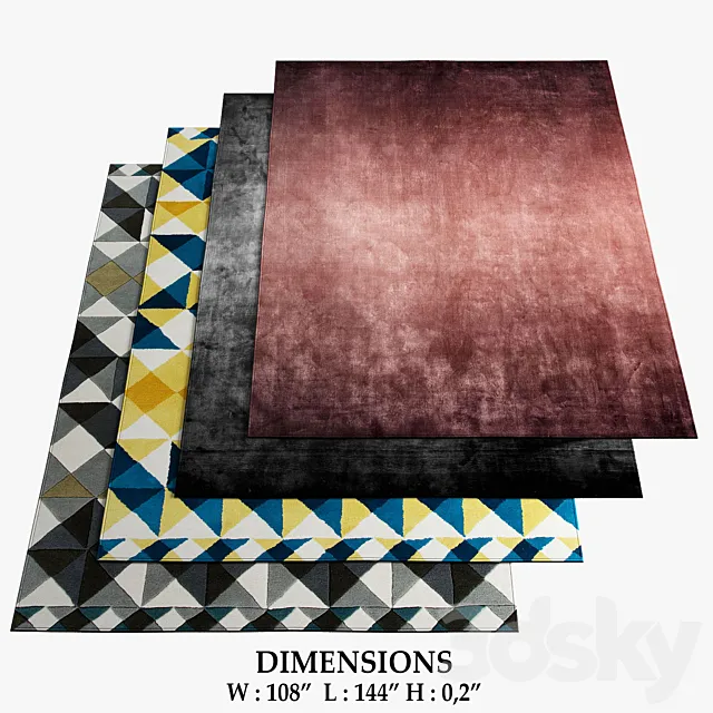 GIOPAGANI and GAN Rugs_489 3D Model GIOPAGANI and GAN Rugs_489 3D Model