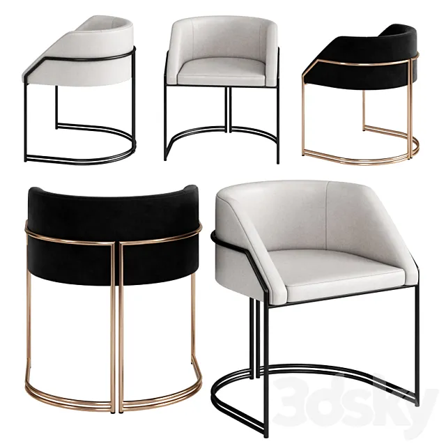 GIOPAGANI chair DEJA VU 3D Model GIOPAGANI chair DEJA VU 3D Model