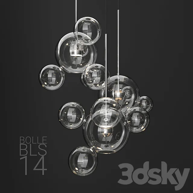 Giopato & Coombes BOLLE 14 bubble 2 CLEAR _ SILVER 3D Model