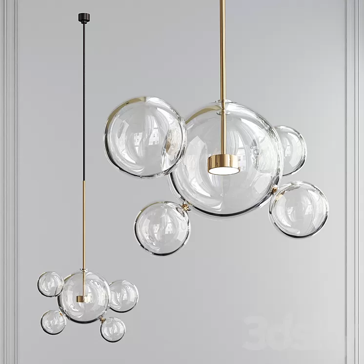 Giopato & Coombes Bolle Chandelier 3D Model Giopato & Coombes Bolle Chandelier 3D Model