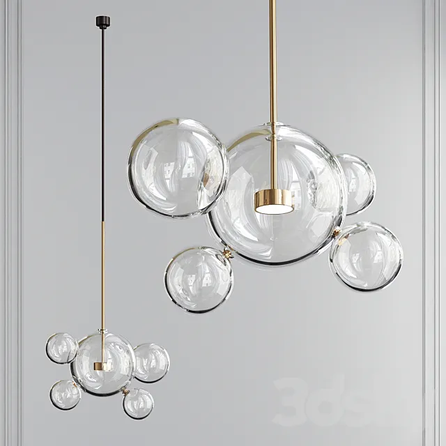 Giopato & Coombes Bolle Chandelier 3DModel